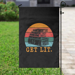 Book Lover Garden Flag Get Lit Literature Reading TS14 Print Your Wear