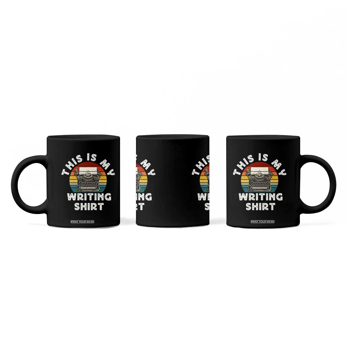 Funny Typewriter Coffee Mug This is My Writing Shirt TS14 Print Your Wear