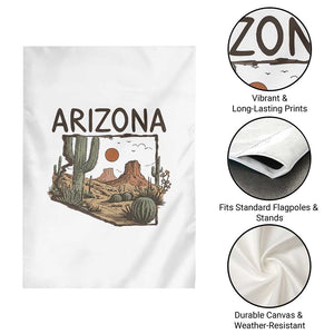Arizona State Map Desert Landscape Cactus Southwest Garden Flag TS14 Print Your Wear
