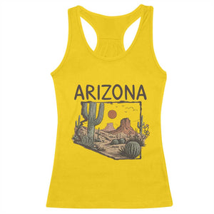 Arizona State Map Desert Landscape Cactus Southwest Racerback Tank Top TS14 Daisy Print Your Wear