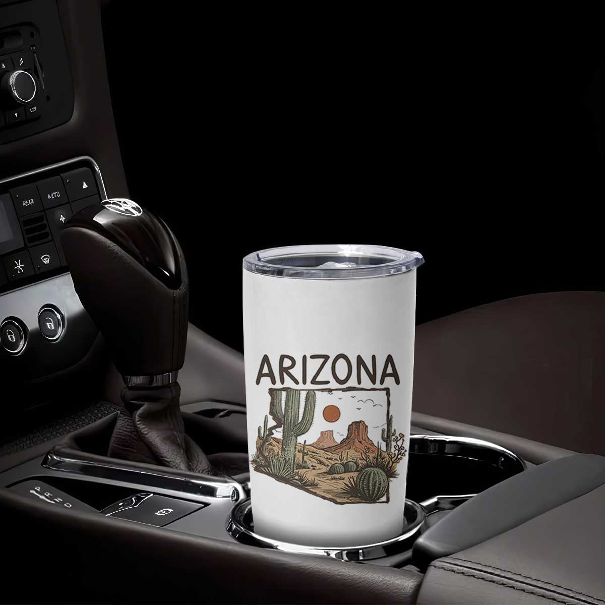 Arizona State Map Desert Landscape Cactus Southwest Tumbler Cup TS14 Print Your Wear