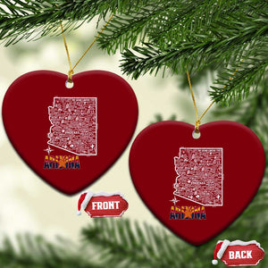 Arizona Map Phoenix Sedona Tucson Southwest Travel Ceramic Ornament TS14 Print Your Wear