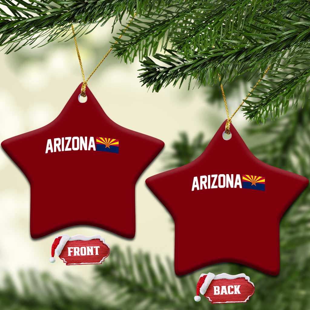 Vintage Arizona AZ State Flag Ceramic Ornament TS14 Print Your Wear