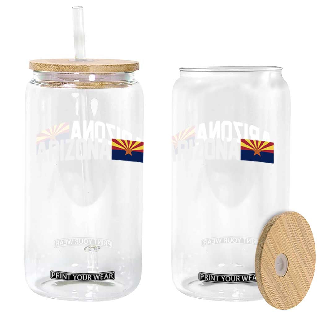 Vintage Arizona AZ State Flag Glass Can TS14 Print Your Wear