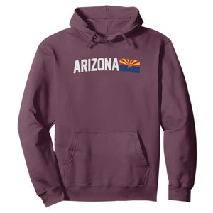 Vintage Arizona AZ State Flag Hoodie TS14 Maroon Print Your Wear
