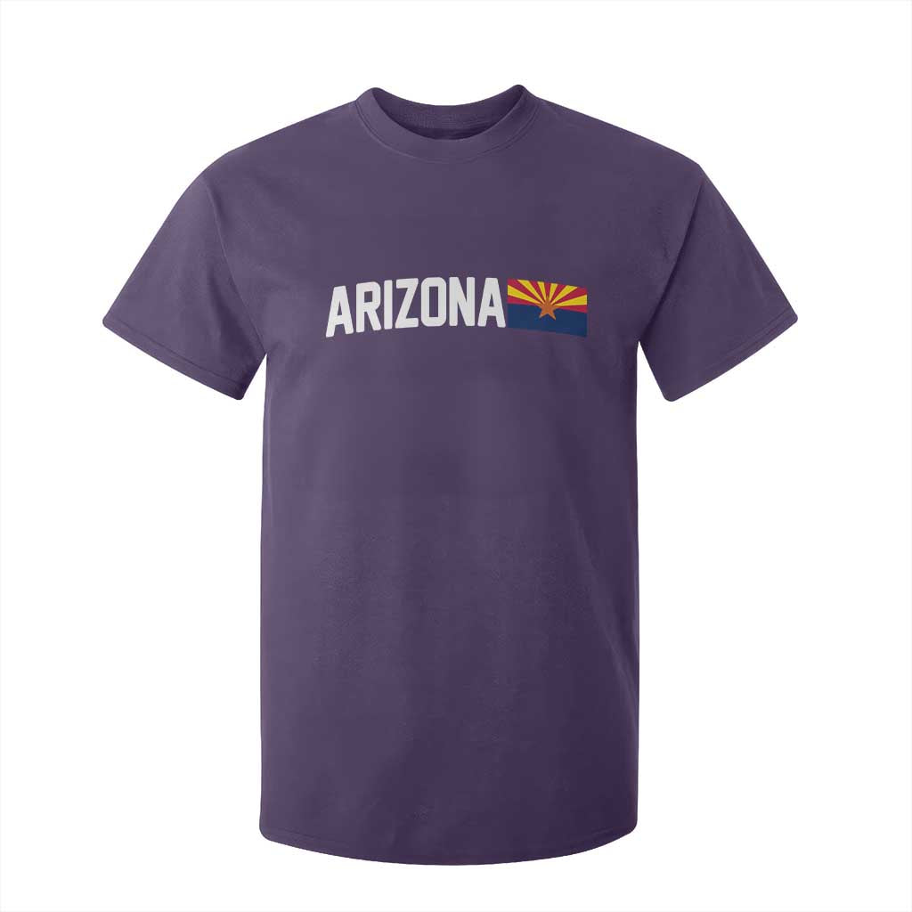 Vintage Arizona AZ State Flag T Shirt For Kid TS14 Purple Print Your Wear
