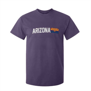 Vintage Arizona AZ State Flag T Shirt For Kid TS14 Purple Print Your Wear