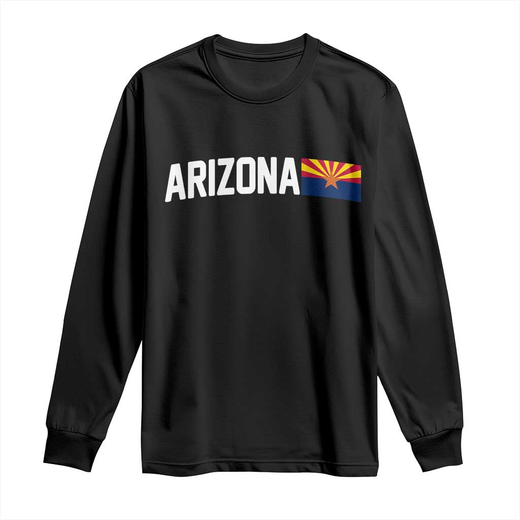 Vintage Arizona AZ State Flag Long Sleeve Shirt TS14 Black Print Your Wear