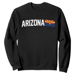 Vintage Arizona AZ State Flag Sweatshirt TS14 Black Print Your Wear