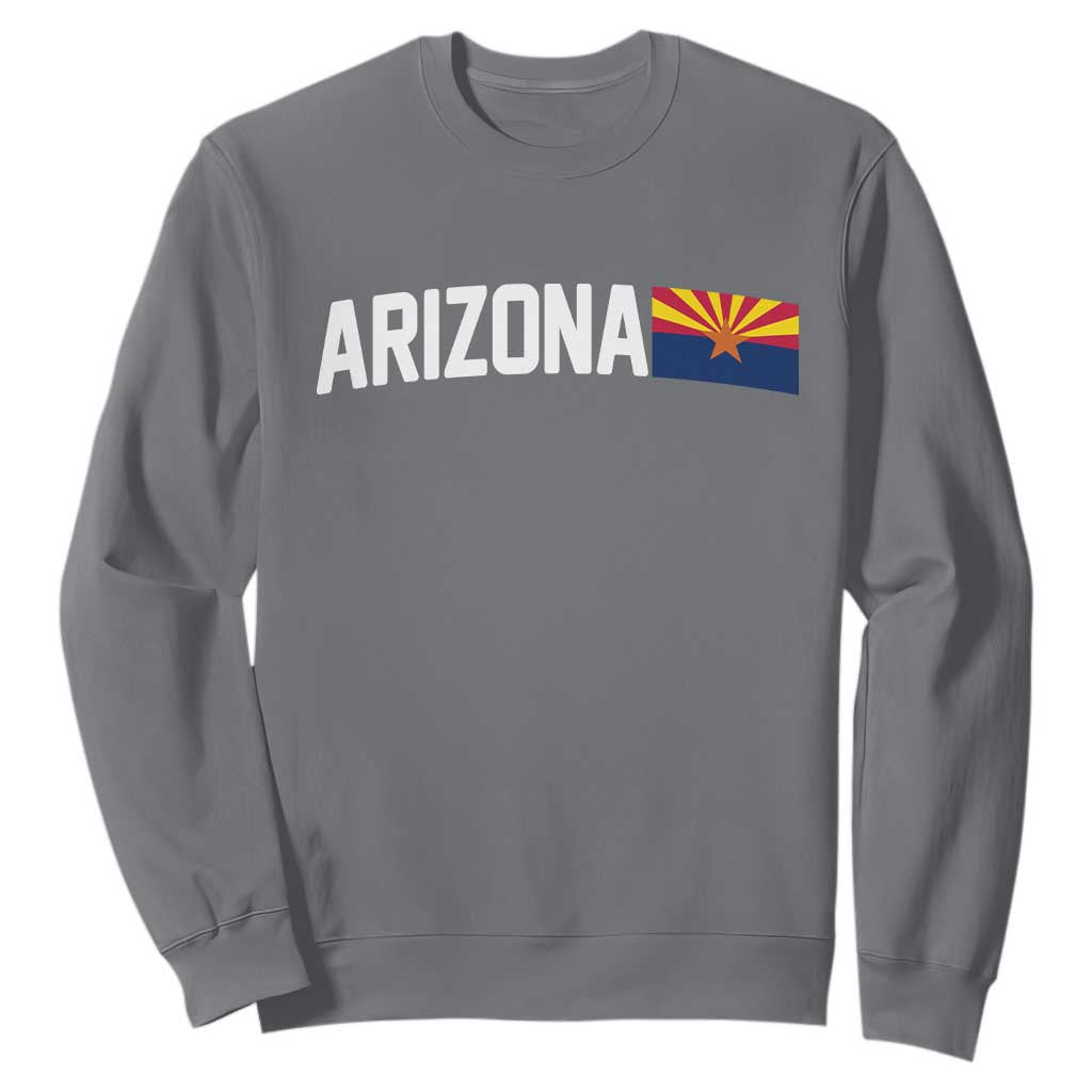 Vintage Arizona AZ State Flag Sweatshirt TS14 Charcoal Print Your Wear