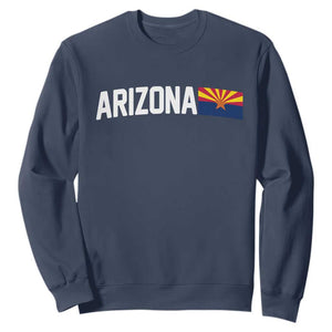 Vintage Arizona AZ State Flag Sweatshirt TS14 Navy Print Your Wear