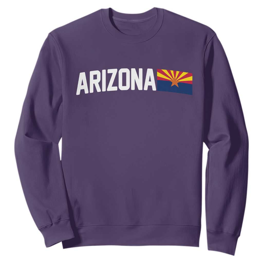 Vintage Arizona AZ State Flag Sweatshirt TS14 Purple Print Your Wear