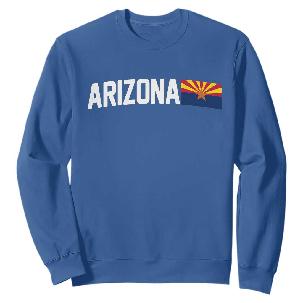 Vintage Arizona AZ State Flag Sweatshirt TS14 Royal Blue Print Your Wear