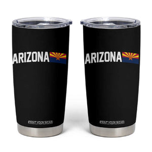 Vintage Arizona AZ State Flag Tumbler Cup TS14 Black Print Your Wear