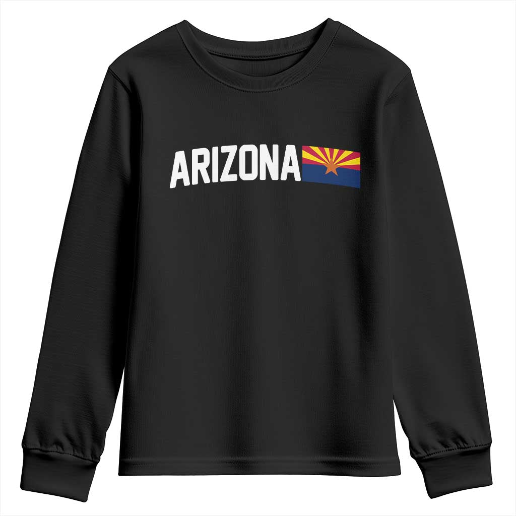 Vintage Arizona AZ State Flag Youth Sweatshirt TS14 Black Print Your Wear