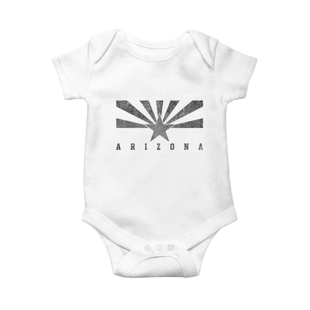 Arizona State Flag Pride Southwest Heritage Americana Baby Onesie TS14 White Print Your Wear