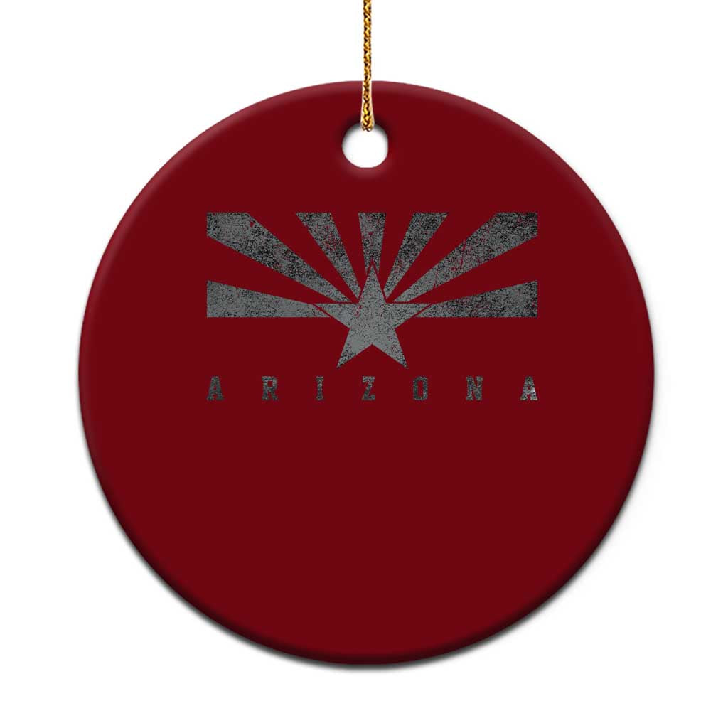 Arizona State Flag Pride Southwest Heritage Americana Ceramic Ornament TS14 1pc Red Print Your Wear