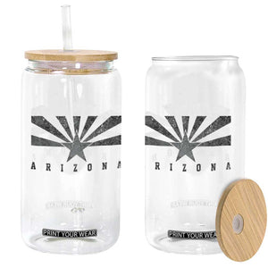 Arizona State Flag Pride Southwest Heritage Americana Glass Can TS14 Print Your Wear