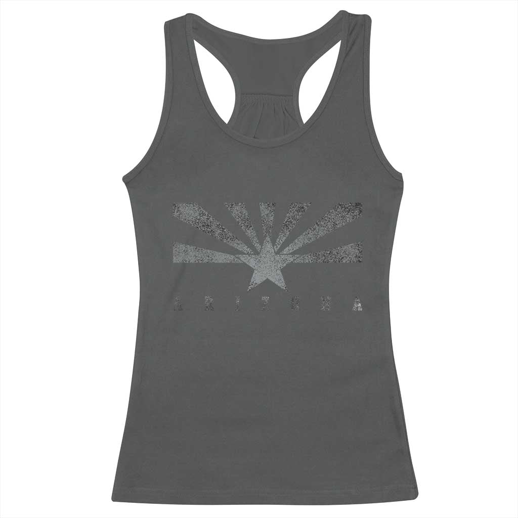 Arizona State Flag Pride Southwest Heritage Americana Racerback Tank Top TS14 Dark Heather Print Your Wear