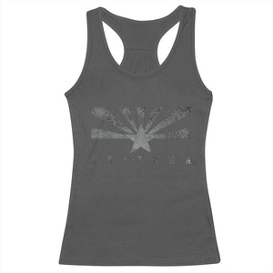 Arizona State Flag Pride Southwest Heritage Americana Racerback Tank Top TS14 Dark Heather Print Your Wear