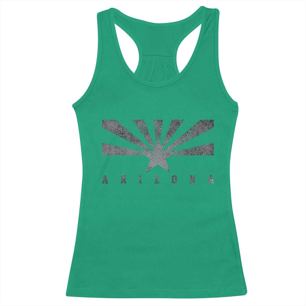 Arizona State Flag Pride Southwest Heritage Americana Racerback Tank Top TS14 Irish Green Print Your Wear