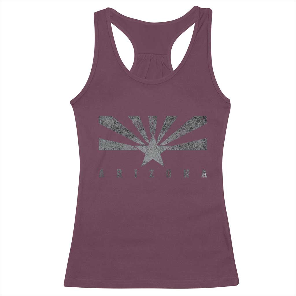 Arizona State Flag Pride Southwest Heritage Americana Racerback Tank Top TS14 Maroon Print Your Wear