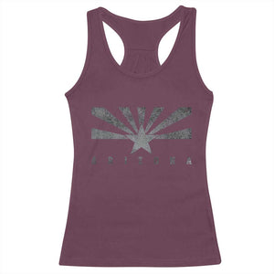 Arizona State Flag Pride Southwest Heritage Americana Racerback Tank Top TS14 Maroon Print Your Wear