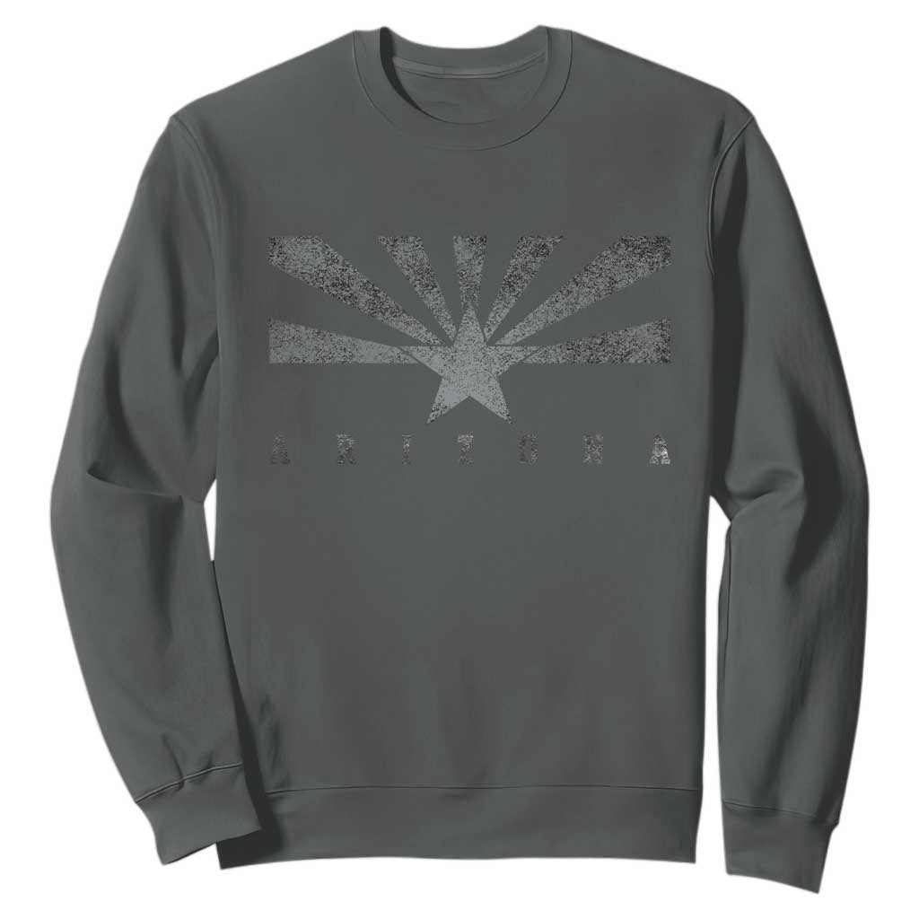 Arizona State Flag Pride Southwest Heritage Americana Sweatshirt TS14 Dark Heather Print Your Wear