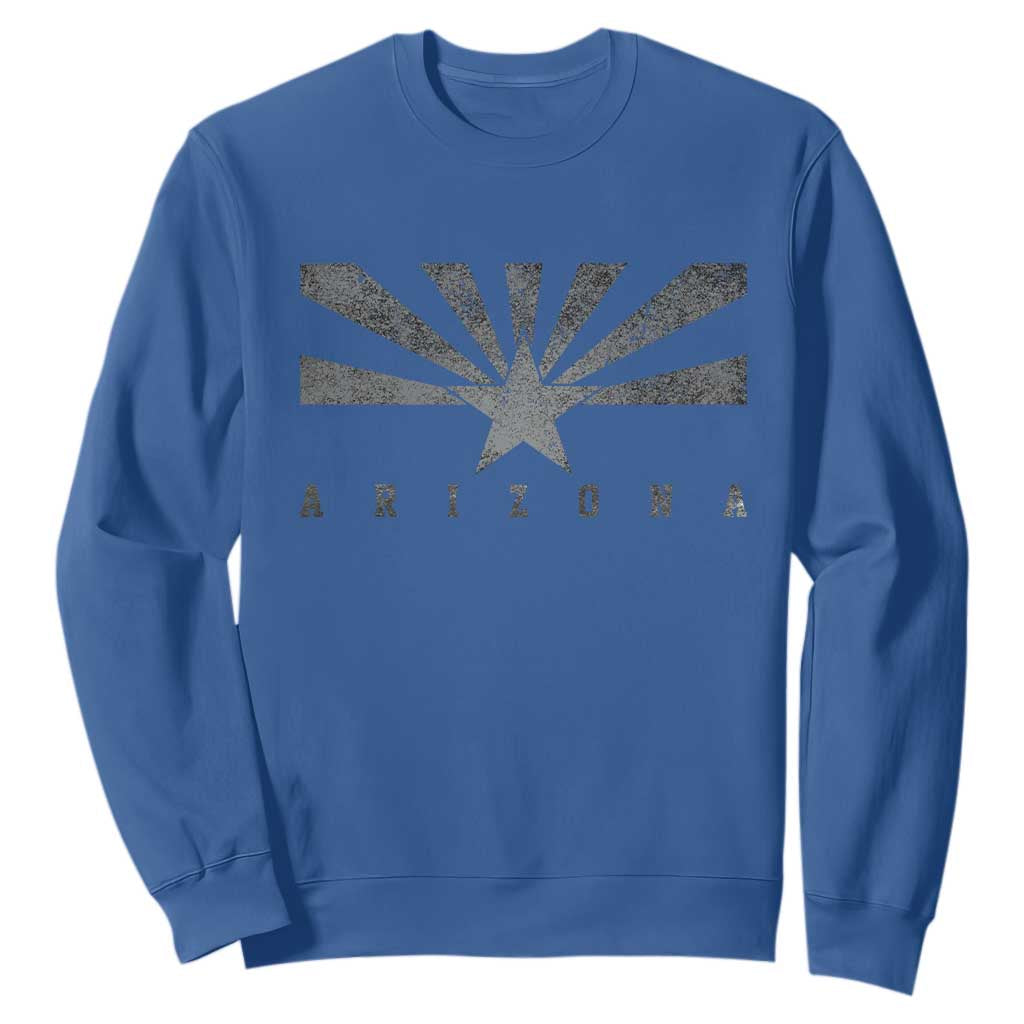 Arizona State Flag Pride Southwest Heritage Americana Sweatshirt TS14 Royal Blue Print Your Wear