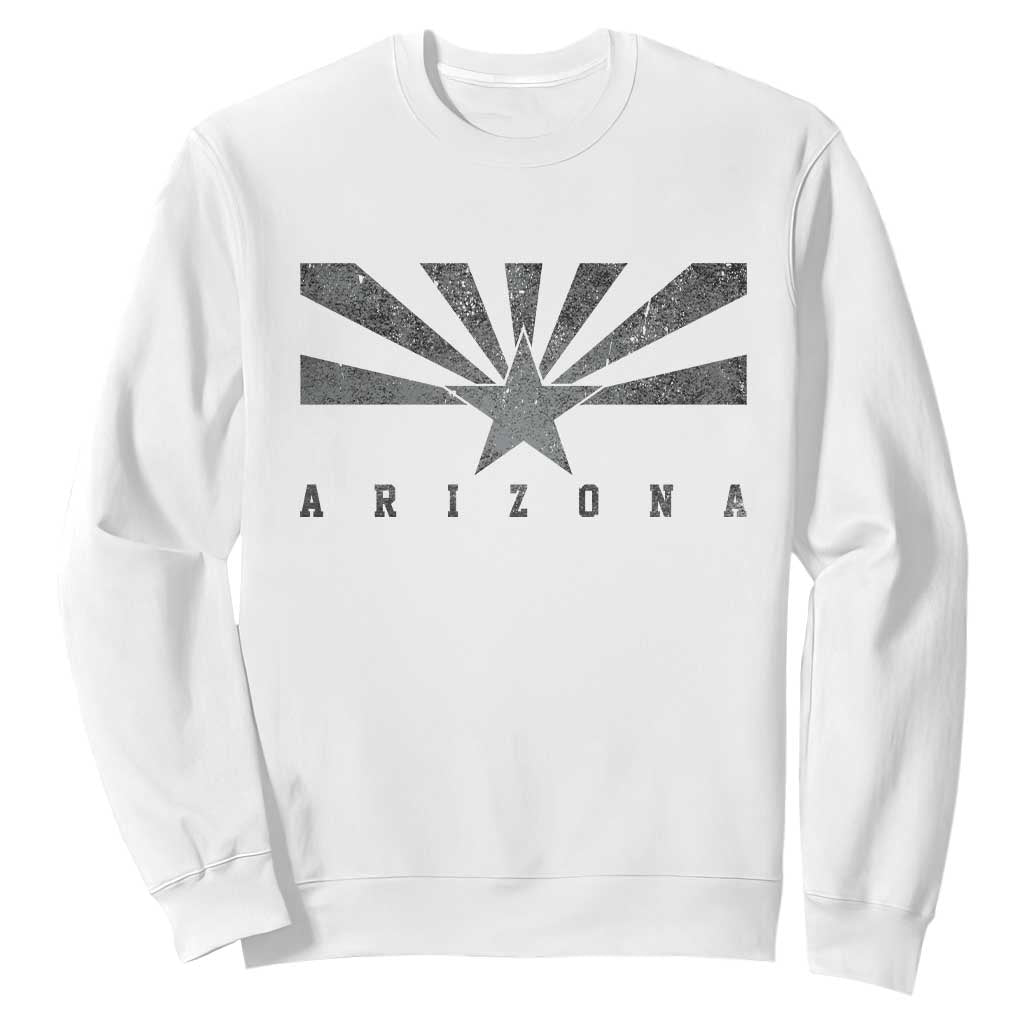 Arizona State Flag Pride Southwest Heritage Americana Sweatshirt TS14 White Print Your Wear