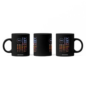 Arizona American Flag Pride Cactus Landscape Established 1912 Coffee Mug TS14 Print Your Wear
