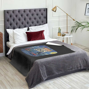Route Highway 66 Road Sign Distressed Road Trip Starry Night Throw Blanket TS14 Print Your Wear