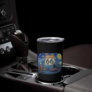 Route Highway 66 Road Sign Distressed Road Trip Starry Night Tumbler Cup TS14 Print Your Wear