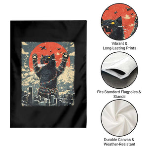 Japanese Cat Christmas Garden Flag Funny Kitten Kitty Cat Lover TS14 Print Your Wear
