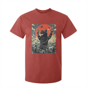 Japanese Cat Christmas T Shirt For Kid Funny Kitten Kitty Cat Lover TS14 Red Print Your Wear