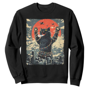 Japanese Cat Christmas Sweatshirt Funny Kitten Kitty Cat Lover TS14 Black Print Your Wear