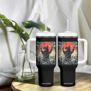 Japanese Cat Christmas Tumbler With Handle Funny Kitten Kitty Cat Lover TS14 Print Your Wear
