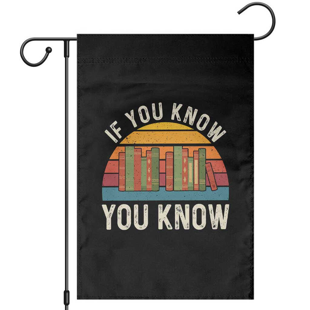 67 Six Seven Book Lover Meme Garden Flag If You Know You Know TS14 Black Print Your Wear