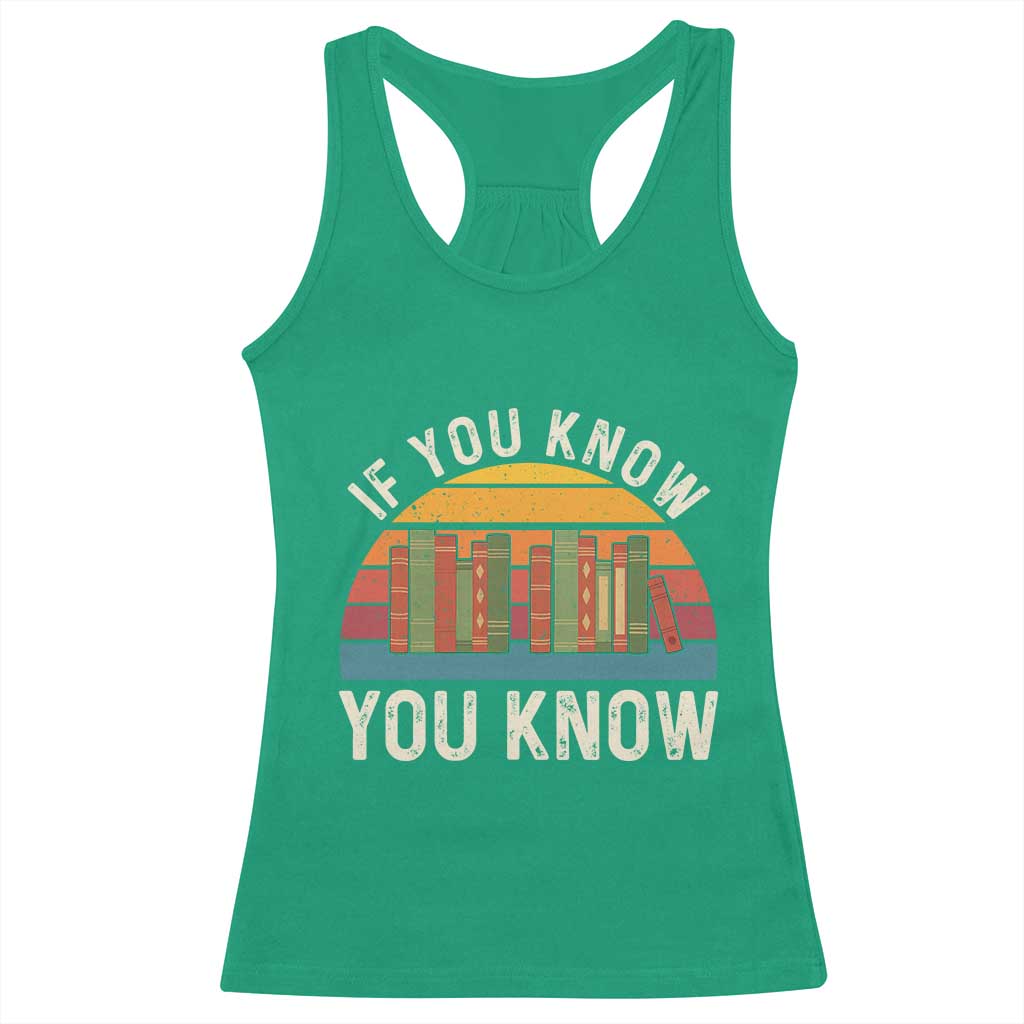 67 Six Seven Book Lover Meme Racerback Tank Top If You Know You Know TS14 Irish Green Print Your Wear