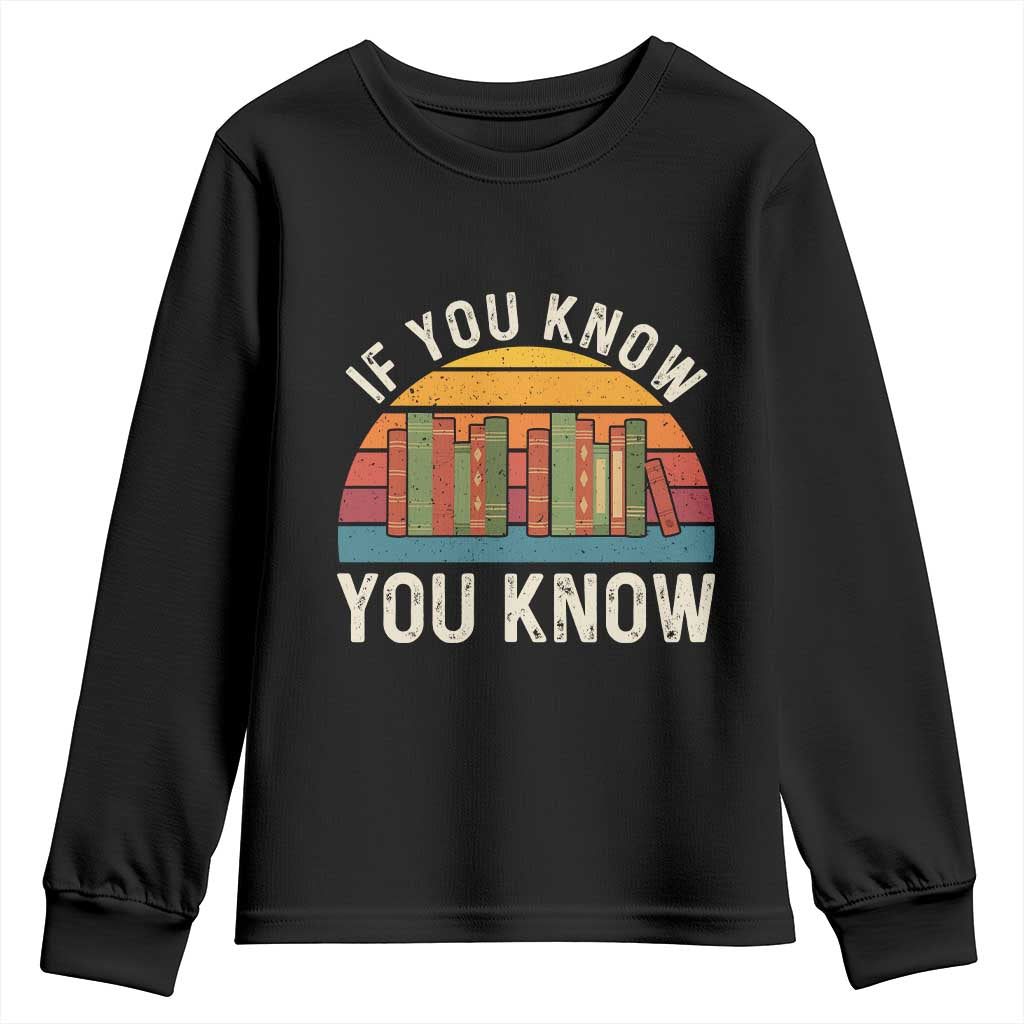 67 Six Seven Book Lover Meme Youth Sweatshirt If You Know You Know TS14 Black Print Your Wear