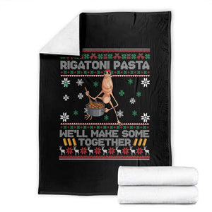Marcus The Worm Christmas Meme Throw Blanket Rigatoni Pasta We Will Make Some Together TS14 Black Print Your Wear