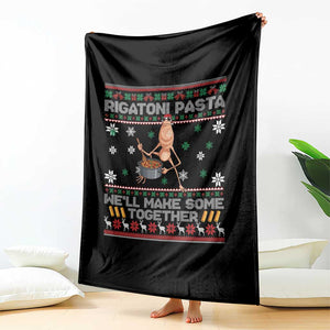 Marcus The Worm Christmas Meme Throw Blanket Rigatoni Pasta We Will Make Some Together TS14 Print Your Wear