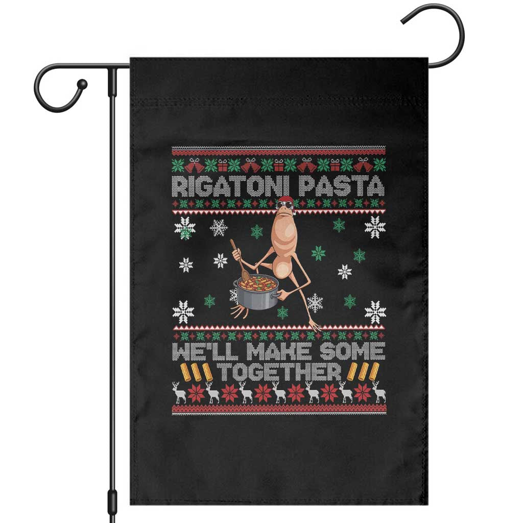 Marcus The Worm Christmas Meme Garden Flag Rigatoni Pasta We Will Make Some Together TS14 Black Print Your Wear