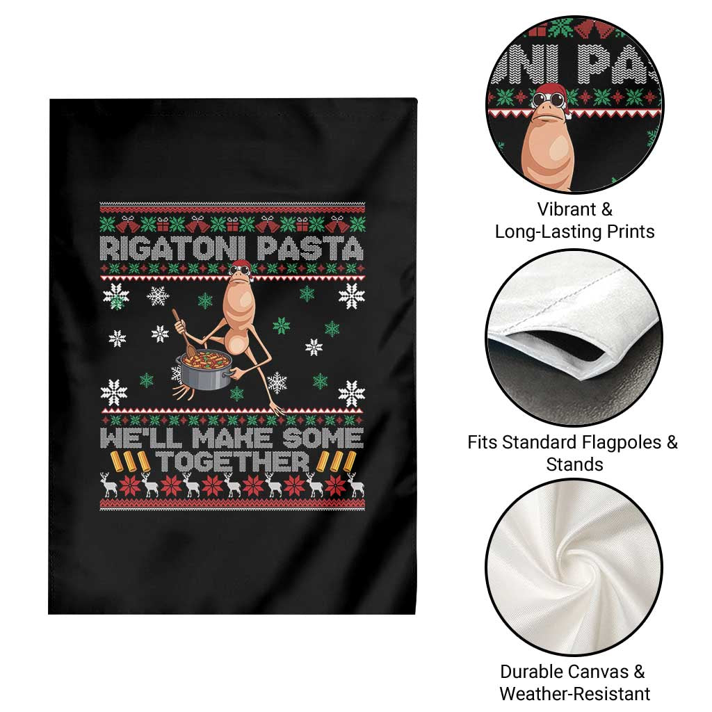 Marcus The Worm Christmas Meme Garden Flag Rigatoni Pasta We Will Make Some Together TS14 Print Your Wear