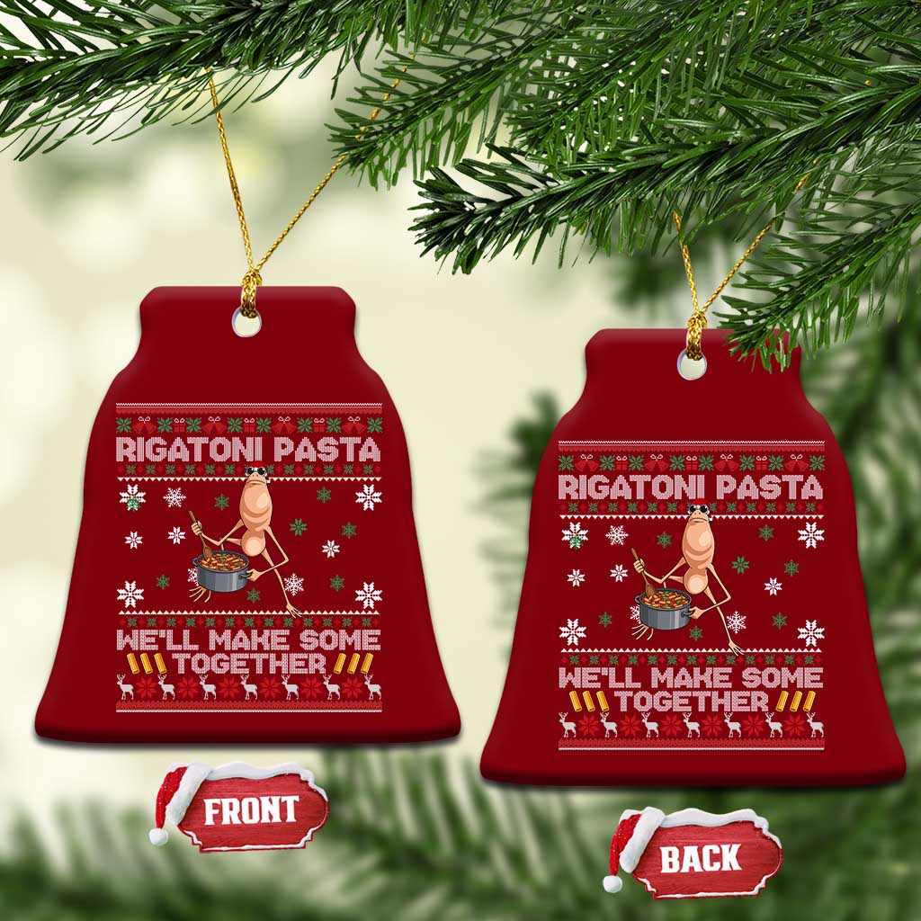 Marcus The Worm Christmas Meme Ceramic Ornament Rigatoni Pasta We Will Make Some Together TS14 Print Your Wear