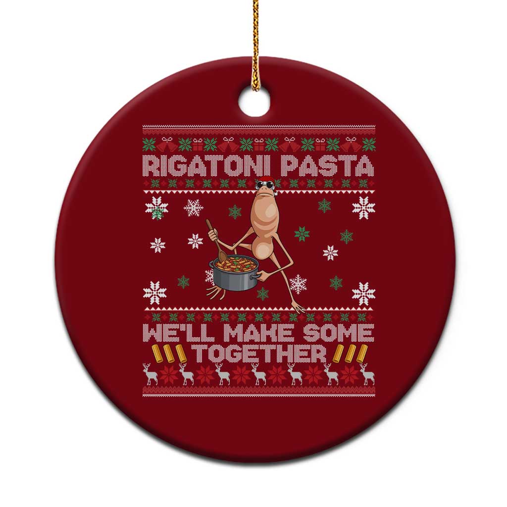 Marcus The Worm Christmas Meme Ceramic Ornament Rigatoni Pasta We Will Make Some Together TS14 1pc Red Print Your Wear
