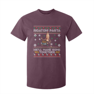 Marcus The Worm Christmas Meme T Shirt For Kid Rigatoni Pasta We Will Make Some Together TS14 Maroon Print Your Wear
