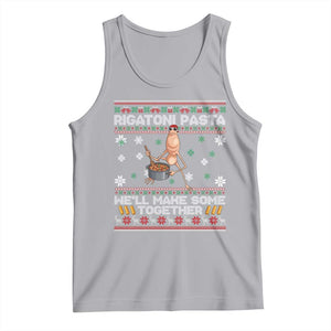 Marcus The Worm Christmas Meme Tank Top Rigatoni Pasta We Will Make Some Together TS14 Athletic Heather Print Your Wear