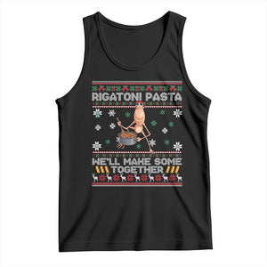 Marcus The Worm Christmas Meme Tank Top Rigatoni Pasta We Will Make Some Together TS14 Black Print Your Wear