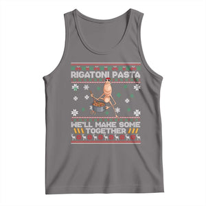 Marcus The Worm Christmas Meme Tank Top Rigatoni Pasta We Will Make Some Together TS14 Deep Heather Print Your Wear